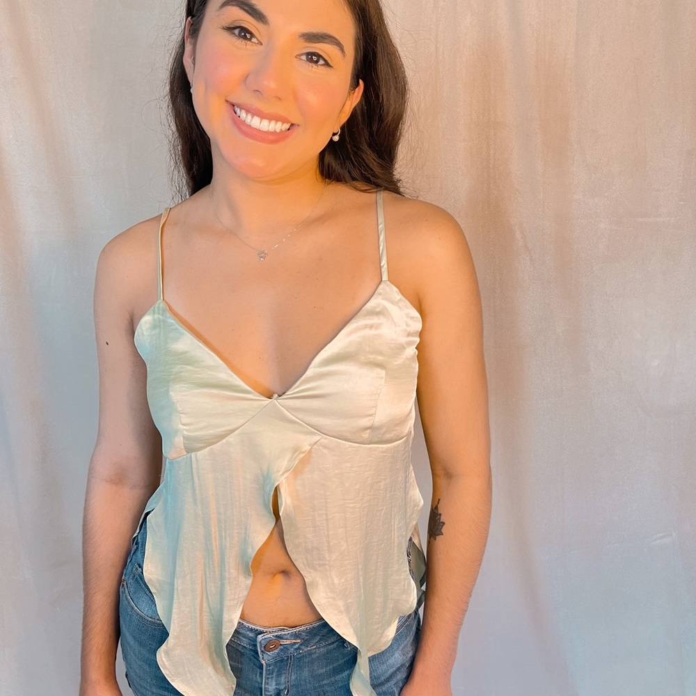 Satin Tie top